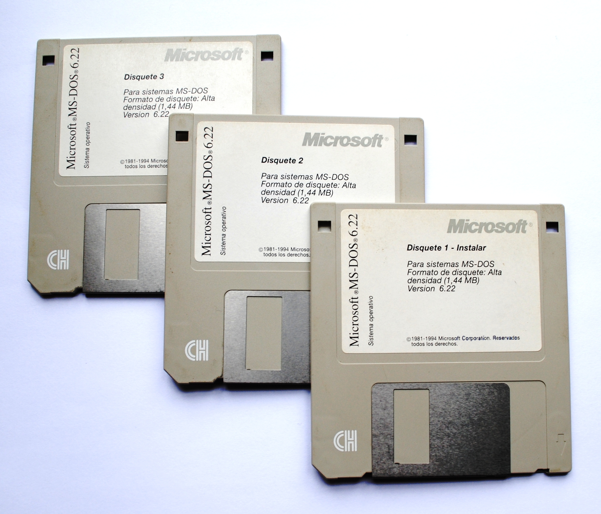 ms-dos 6.22 setup disks images